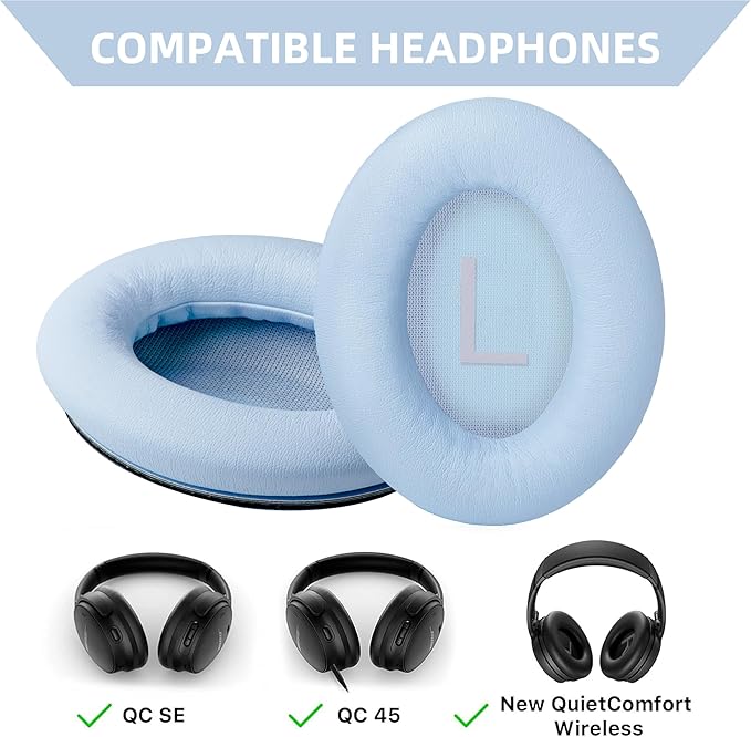 Replacement Ear Pads for Bose QuietComfort 45/QuietComfort SE/New QuietComfort - Image 2