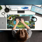 Cute Landscape Cartoons Desk Mat Aesthetic Gaming Mouse Pad XXL Large Extended - Image 6