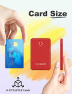 6000mah Ultra Slim Built in Cables Power Bank, Card Size Built in USB C Cords - Image 2