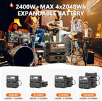 ALLWEI 2400W Portable Power Station and B200 PRO Expansion Battery, 4096Wh - Image 6