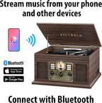 Victrola The Quincy 6-in-1 Bluetooth Record Player & Multimedia Center - Image 2