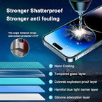 Blue Light Screen Protector for iPhone 14 Pro*2 Pack + 2 Pack Camera Lens - Image 6
