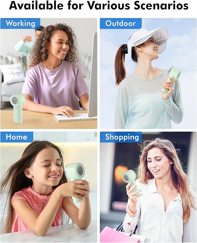 WHATOOK Portable Mini Fan: High Speed Cooling Fan, 10 Hours Battery Life - Image 6