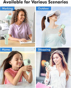 WHATOOK Portable Mini Fan: High Speed Cooling Fan, 10 Hours Battery Life - Image 6