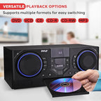 Pyle CD Stereo System with Bluetooth, MP3/DVD/CD Playback, Dual USB Recording - Image 4