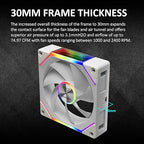 GAMDIAS AEOLUS P2-1203 120mm ARGB PWM Fan, Include Reverse Fan Blade x3 & - Image 7