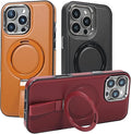 Leather Case, Suitable for iPhone 16 Case, Invisible Magnetic Design, Equipped by Unknown