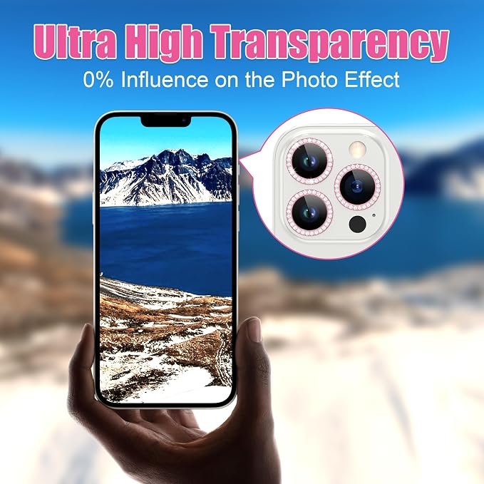 AGVEE 3+3 6 Pack for iPhone 12 Pro Max 6.7" Camera Lens Cover Protector - Image 6