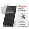 Black Screen Repair Tape, Strong Adhesive Fiberglass Patch Tape Mesh by Secopad