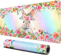 Lokigo Cute Rabbit Desk Pad, Gaming Mouse Pad 31.5"x15.7", Waterproof Big Mouse by Lokigo