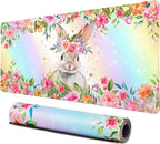 Lokigo Cute Rabbit Desk Pad, Gaming Mouse Pad 31.5"x15.7", Waterproof Big Mouse by Lokigo