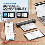 POLONO Portable Printer, D810 Inkless Bluetooth Thermal Printer Wireless - Image 2