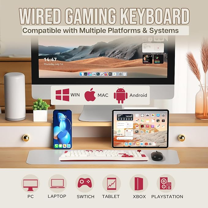 Feker Alice98 Ergonomic 98 Keys Custom Mechanical Keyboard, VIA Programmable - Image 3