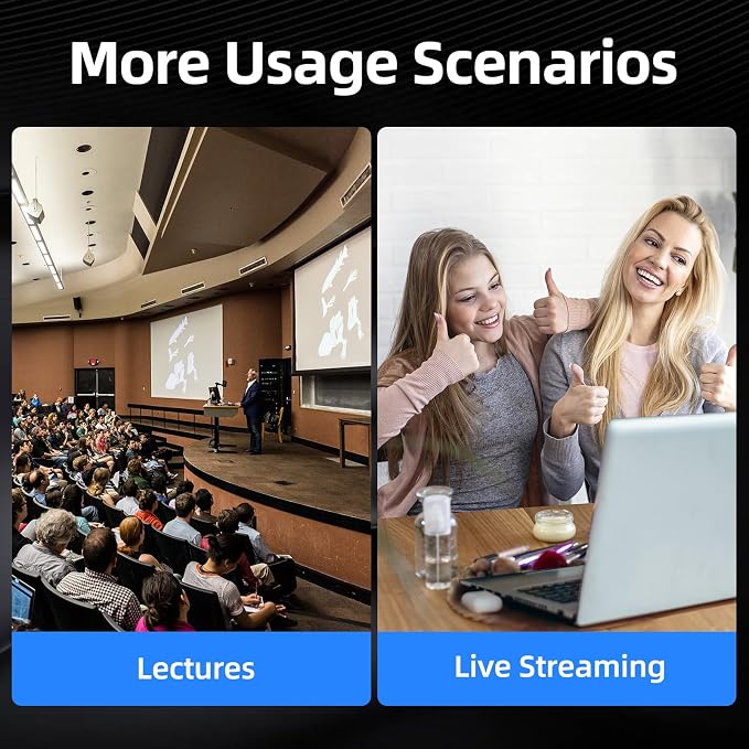 4K Conference Room Camera, PTZ Camera 20X Optical Zoom - Image 9