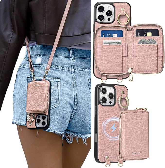 ORNARTO Magnetic Detachable Wallet Case by ORNARTO
