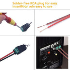 RCA Plugs for Speaker Wire, RCA to AV Screw Terminal Connector, Phono RCA Male - Image 7