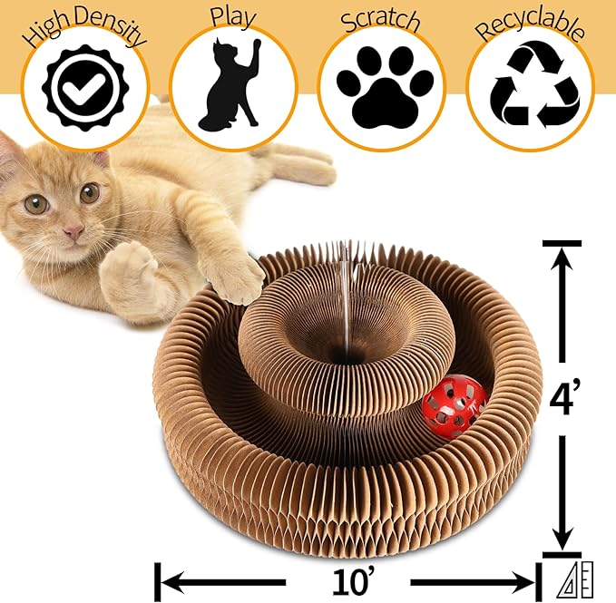 Magic Organ Cat Scratcher Board, Cat Ball Adventure The Ultimate Interactive - Image 3