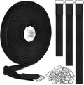 1"x19.7ft Hook and Loop Straps by Nettbe