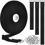 0.75"x19.7ft Hook and Loop Straps by Nettbe