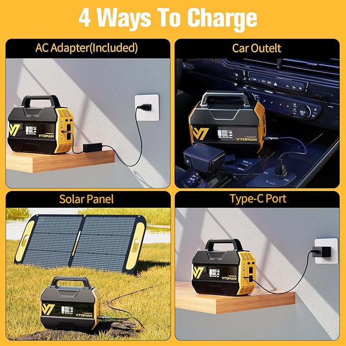 VTOMAN FlashSpeed 300 Portable Power Station 300W, 230Wh Solar Generator - Image 7