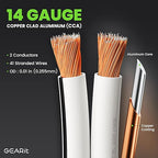 14AWG Speaker Wire, GearIT Pro Series 14 AWG Gauge Speaker Wire Cable Great Use - Image 3
