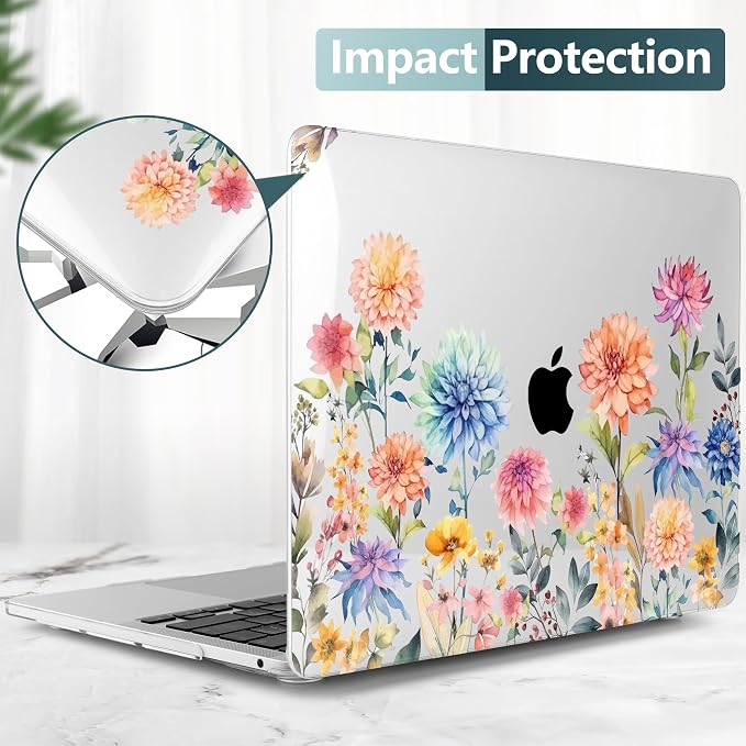 TWOLSKOO Compatible with MacBook Pro 13 inch Case 2023-2016 A2338 M2/M1 A2251 - Image 4