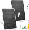 Solar Panel for Security Camera, 5W USB Solar Panel for DC 5V Security Camera by WININMETA