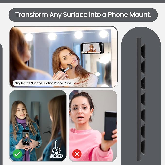 SUCKY Silicone Suction Phone Case Adhesive Mount - Image 3