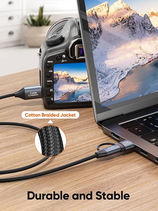 CableCreation 4FT USB C Hard Drive Cable, 5Gbps USB A/C to Micro B, Compatible - Image 5
