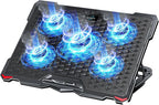 AICHESON Laptop Cooling Pad 5 Fans Up to 17.3 Inch Heavy Notebook Cooler by AICHESON