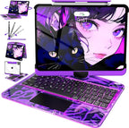 Intermerge for iPad 9th 10.2 inch Keyboard Case, 360° Transparent Multi-Touch by Intermerge