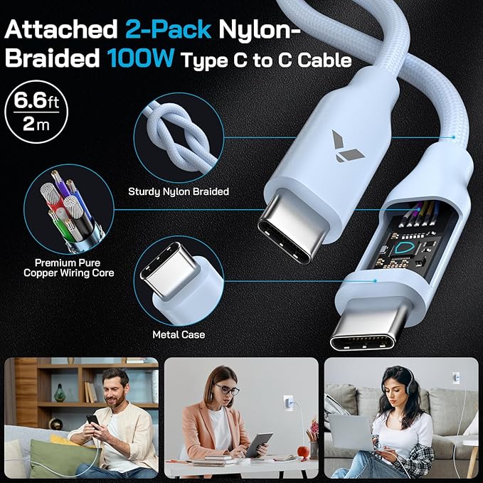 45W Super Fast Charger USB C, 45 Watt Type-C Android Phone Charger Fast - Image 7