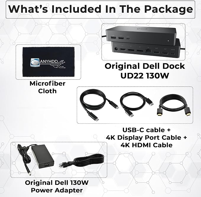UD22 Dell Docking Station Dual Monitor Bundle - Image 2