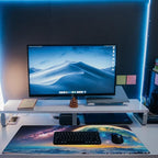 Desk Mat, Galaxy Earth Planet Desk Pad, Science Fiction Cosmic Large Gaming - Image 6