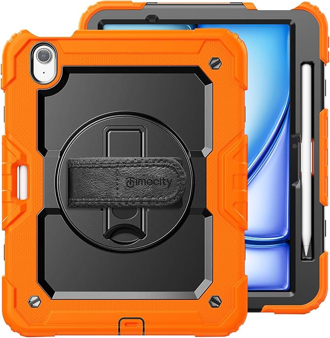timecity Case for iPad Air 11 Inch M3/ M2, 360° Rotating Stand, Pencil Holder & - Image 9