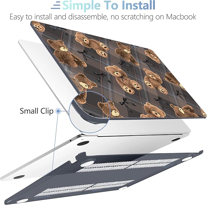 MEEgoodo Case for M4/M3/M2 MacBook Air 13.6 inch Case 2025 2024 2022, Fit Model - Image 5