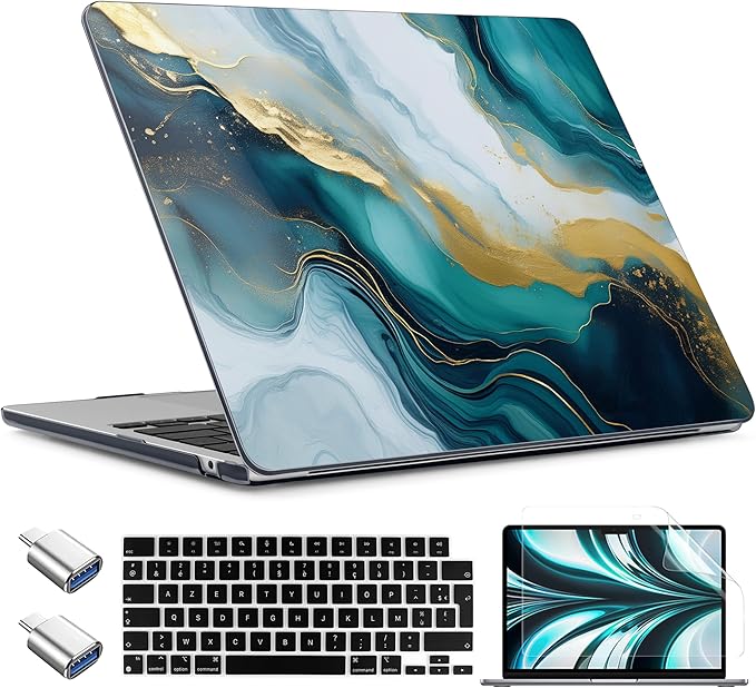 TWOLSKOO Compatible with M4 MacBook Air 15 inch Case 2025-2023 Released Model by TWOLSKOO