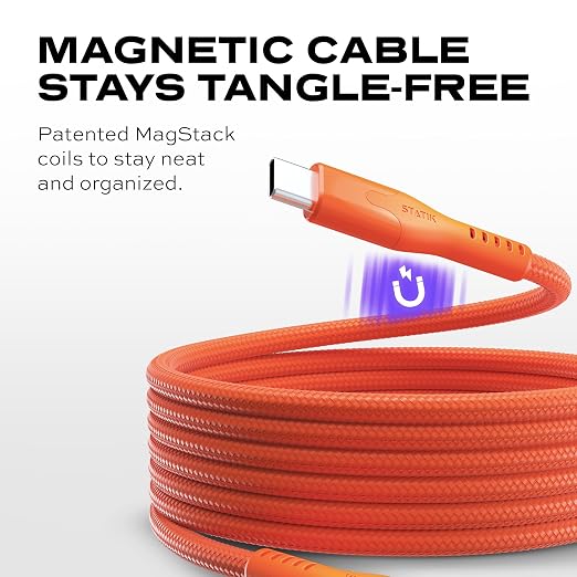 Statik MagStack Pro USB C to USB C Cable, Magnetic Type C Charger Fast Charging - Image 3