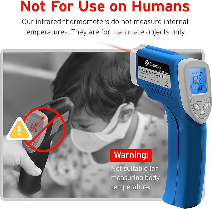 Etekcity Infrared Thermometer 1080, Heat Temperature Temp Gun - Image 7
