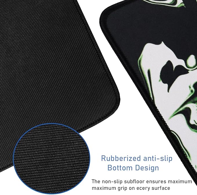 Large Extended Mouse Pad with Stitched Edges, Durable Non-Slip Natural Rubber - Image 3