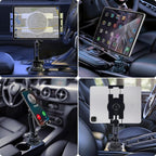Cup Holder Car Tablet Mount, 360° Adjustable 2-Arm Stand Holder - Image 7