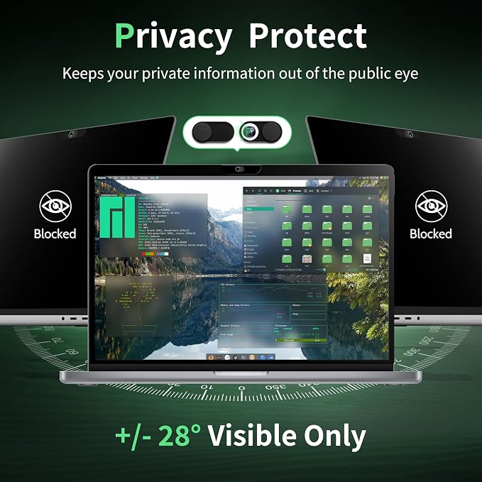 Privacy Screen for MacBook Air 13 Inch M1& Mac Pro 13In M1/M2, Anti Blue Light - Image 2
