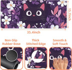 Mouse Pad Large Cat Hiding in The Floral Non-Slip Game Desk Mat - Image 3