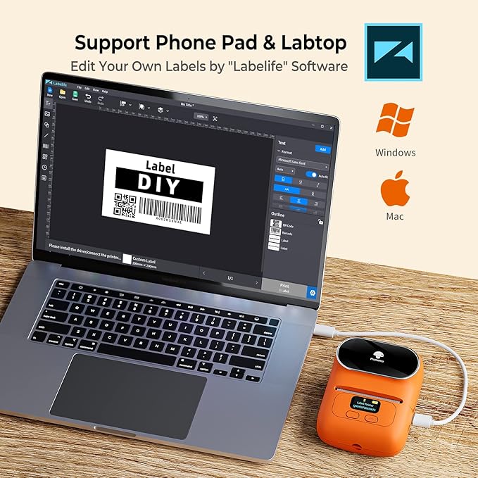 Phomemo M110 Label Maker Machine-Barcode Label Printer, Portable Sticker Maker - Image 7