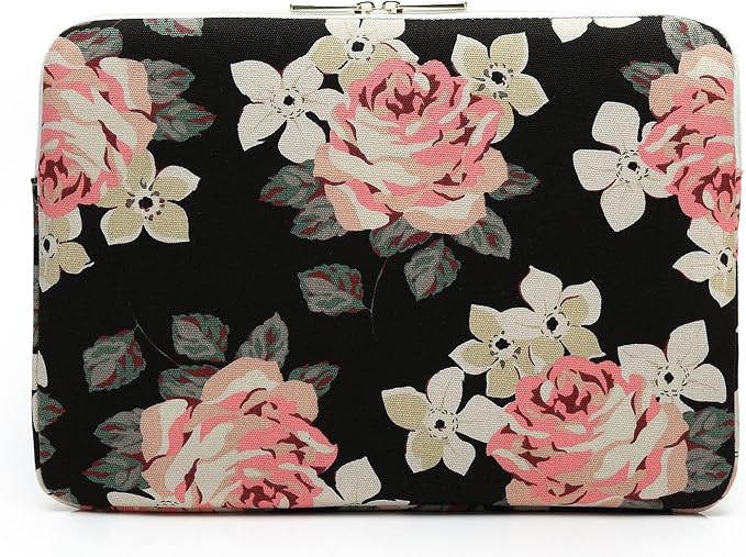 Canvaslove Pink Rose Pattern Laptop Sleeve Case Bag - Image 5