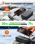 SOARAISE Wireless Solar Power Bank, 25000mAh Solar Charger - Image 4