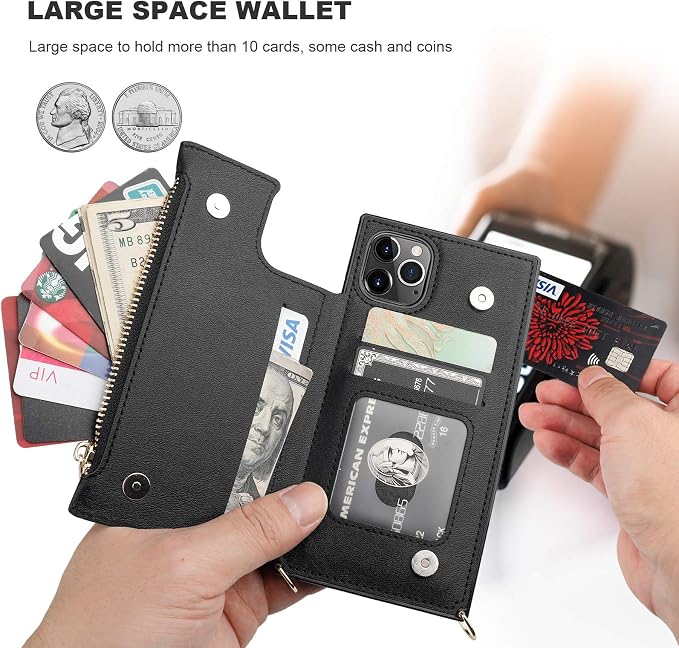 Bocasal Crossbody Wallet Case for iPhone 11 Pro - Image 4