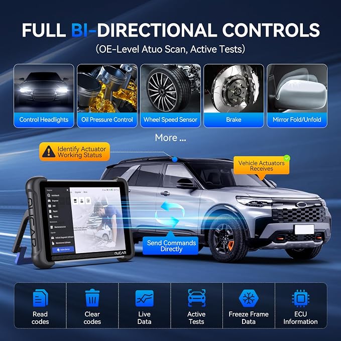 MUCAR 892BT AI-Assisted Bidirectional Scan Tool, Full System OBD2 Scanner - Image 5