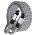 Optical Audio Cable 3 FT, Digital Audio Cable, Toslink Fiber Optic Cord by Kxable