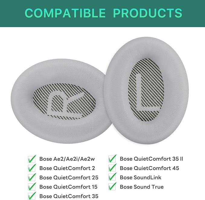 Replacement Ear Pads for Bose QuietComfort 35 & Quiet Comfort 35 II Headphones - Image 2